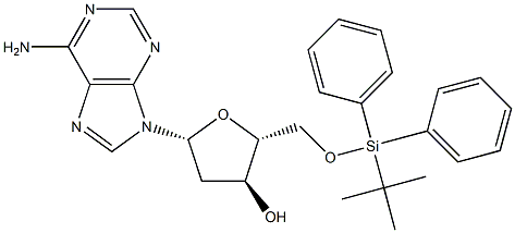 5'-O-(tert-Butyldiphenylsilyl)-2'-deoxyadenosine Struktur