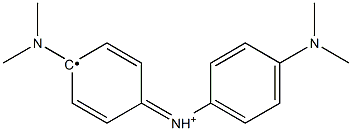 4-[[4-(Dimethylamino)phenyl]iminio]-1-(dimethylamino)-2,5-cyclohexadienylradical Struktur