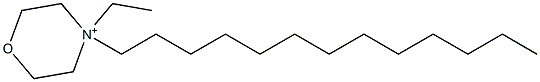 4-Ethyl-4-tridecylmorpholinium Struktur