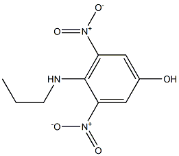 3,5-Dinitro-4-(propylamino)phenol Struktur