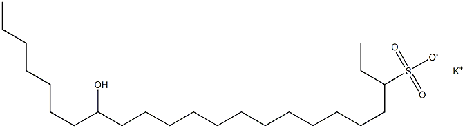 16-Hydroxytricosane-3-sulfonic acid potassium salt Struktur