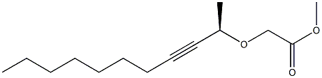 [[(R)-1-Methyl-2-decynyl]oxy]acetic acid methyl ester Struktur