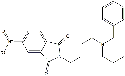 N-[4-(Propylbenzylamino)butyl]-4-nitrophthalimide Struktur