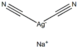 Sodium dicyanoargentate(I) Struktur