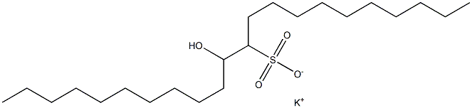 12-Hydroxydocosane-11-sulfonic acid potassium salt Struktur