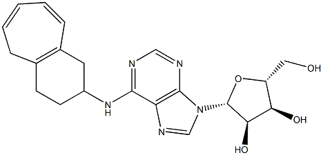 N-[[(2,3,4,5-Tetrahydro-1H-benzocyclohepten)-2-yl]]adenosine Struktur