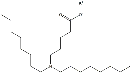 5-(ジオクチルアミノ)吉草酸カリウム 化學(xué)構(gòu)造式