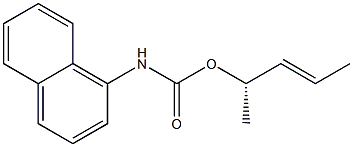 [S,(+)]-3-Pentene-2-ol N-(1-naphtyl)carbamate Struktur