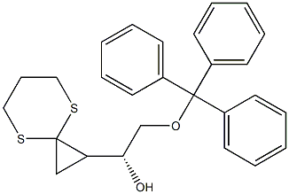 (1R)-1-[(1R)-4,8-Dithiaspiro[2.5]octan-1-yl]-2-(triphenylmethoxy)ethanol Struktur