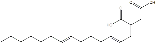 (2,7-Tetradecadienyl)succinic acid Struktur