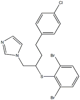 1-[4-(4-Chlorophenyl)-2-[(2,6-dibromophenyl)thio]butyl]-1H-imidazole Struktur