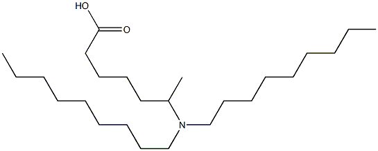 6-(Dinonylamino)heptanoic acid Struktur