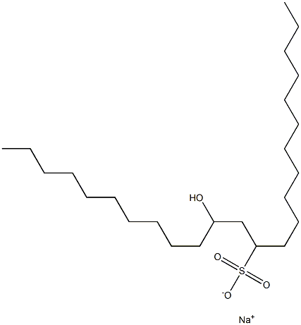 14-Hydroxytetracosane-12-sulfonic acid sodium salt Struktur