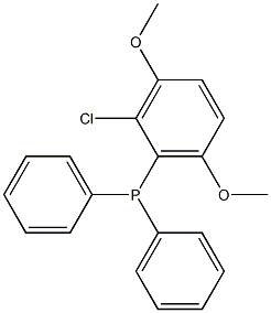 (2-Chloro-3,6-dimethoxyphenyl)diphenylphosphine Struktur