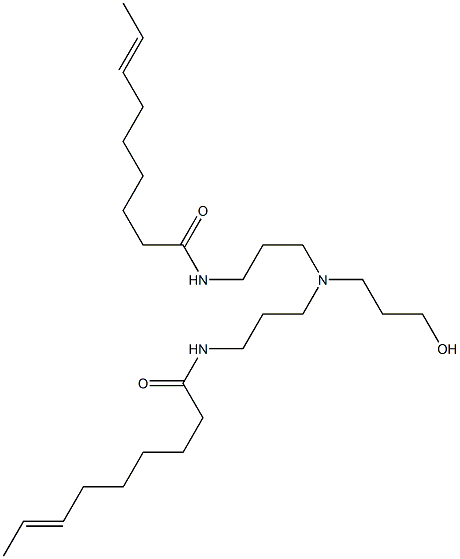 N,N'-[3-Hydroxypropyliminobis(3,1-propanediyl)]bis(7-nonenamide) Struktur