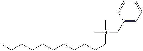 Benzyldimethylundecylaminium Struktur