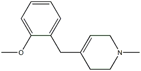 1,2,3,6-Tetrahydro-1-methyl-4-(2-methoxybenzyl)pyridine Struktur