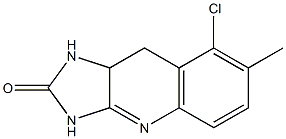 8-Chloro-7-methyl-9,9a-dihydro-1H-imidazo[4,5-b]quinolin-2(3H)-one Struktur