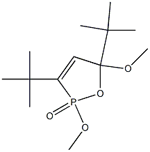 2-Methoxy-5-methoxy-3,5-di-tert-butyl-2,5-dihydro-1,2-oxaphosphole 2-oxide Struktur