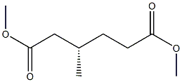 [S,(-)]-3-Methylhexanedioic acid dimethyl ester Struktur