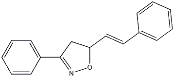 4,5-Dihydro-3-phenyl-5-(2-phenylethenyl)isoxazole Struktur