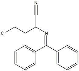 4-Chloro-2-[(diphenylmethylene)amino]butyronitrile Struktur