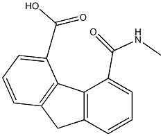 5-[(Methylamino)carbonyl]-9H-fluorene-4-carboxylic acid Struktur