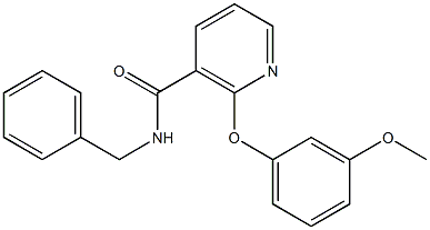 N-Benzyl-2-(3-methoxyphenoxy)nicotinamide Struktur