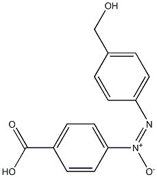 4'-(Hydroxymethyl)azoxybenzene-4-carboxylic acid Struktur