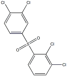 2,3-Dichlorophenyl 3,4-dichlorophenyl sulfone Struktur