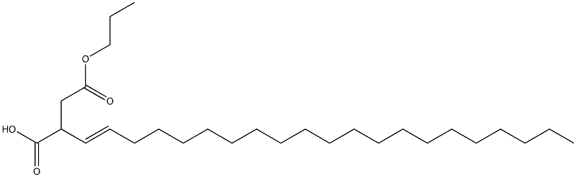 2-(1-Henicosenyl)succinic acid 1-hydrogen 4-propyl ester Struktur