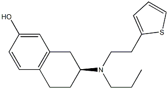 [2S,(-)]-2-[Propyl[2-(2-thienyl)ethyl]amino]tetralin-7-ol Struktur