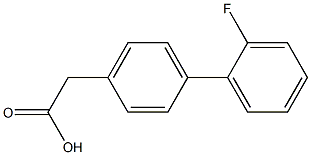 (2'-Fluorobiphenyl-4-yl)acetic acid Struktur