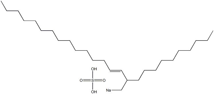 Sulfuric acid 2-decyl-3-heptadecenyl=sodium ester salt Struktur