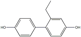 2-Ethyl-1,1'-biphenyl-4,4'-diol Struktur