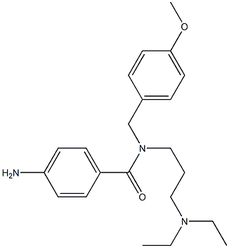 4-Amino-N-[3-(diethylamino)propyl]-N-(4-methoxybenzyl)benzamide Struktur