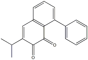 3-Isopropyl-8-phenyl-1,2-naphthoquinone Struktur