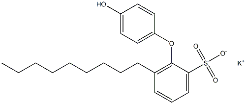 4'-Hydroxy-6-nonyl[oxybisbenzene]-2-sulfonic acid potassium salt Struktur