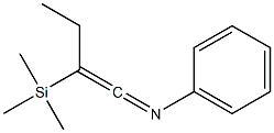 2-(Trimethylsilyl)-1-(phenylimino)-1-butene Struktur