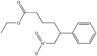 6-Nitro-5-phenylhexanoic acid ethyl ester Struktur