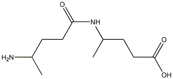 4-[(4-Aminovaleryl)amino]pentanoic acid Struktur