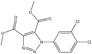 1-(3,4-Dichlorophenyl)-1H-1,2,3-triazole-4,5-dicarboxylic acid dimethyl ester Struktur