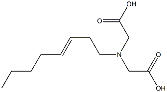 (3-Octenyl)iminodiacetic acid Struktur