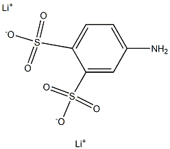 4-Amino-1,2-benzenedisulfonic acid dilithium salt Struktur