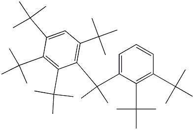 2-(2,3,4,6-Tetra-tert-butylphenyl)-2-(2,3-di-tert-butylphenyl)propane Struktur