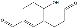 3-Formyl-6-hydroxy-2-cyclohexene-1-propanal Struktur