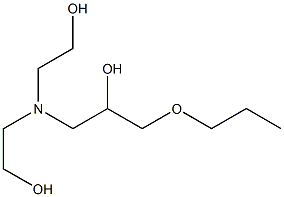 1-[Bis(2-hydroxyethyl)amino]-3-propoxy-2-propanol Struktur