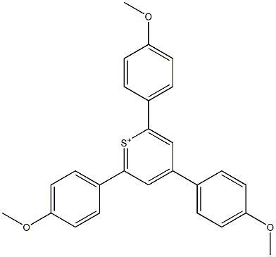 2,4,6-Tris(4-methoxyphenyl)thiopyrylium Struktur