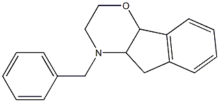 2,3,4,4a,5,9b-Hexahydro-4-benzylindeno[1,2-b]-1,4-oxazine Struktur