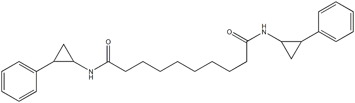 N,N'-Bis(2-phenylcyclopropyl)sebacamide Struktur